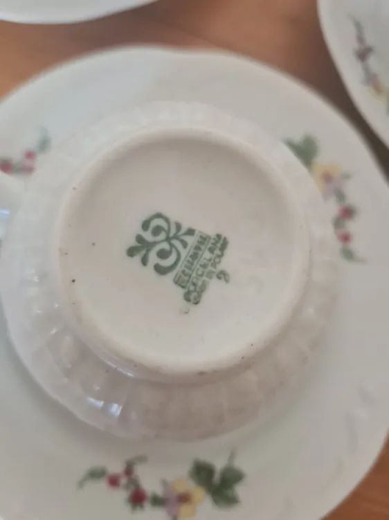 Porcelánová sada na kávu, 5+5, Polsko, cena za vše 