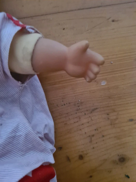 Kudrnatá panenka, výška 45cm