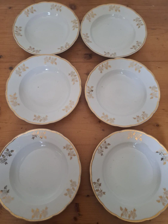 Hluboké talíře MZ Czechoslovakia, průměr 22cm, 6ks