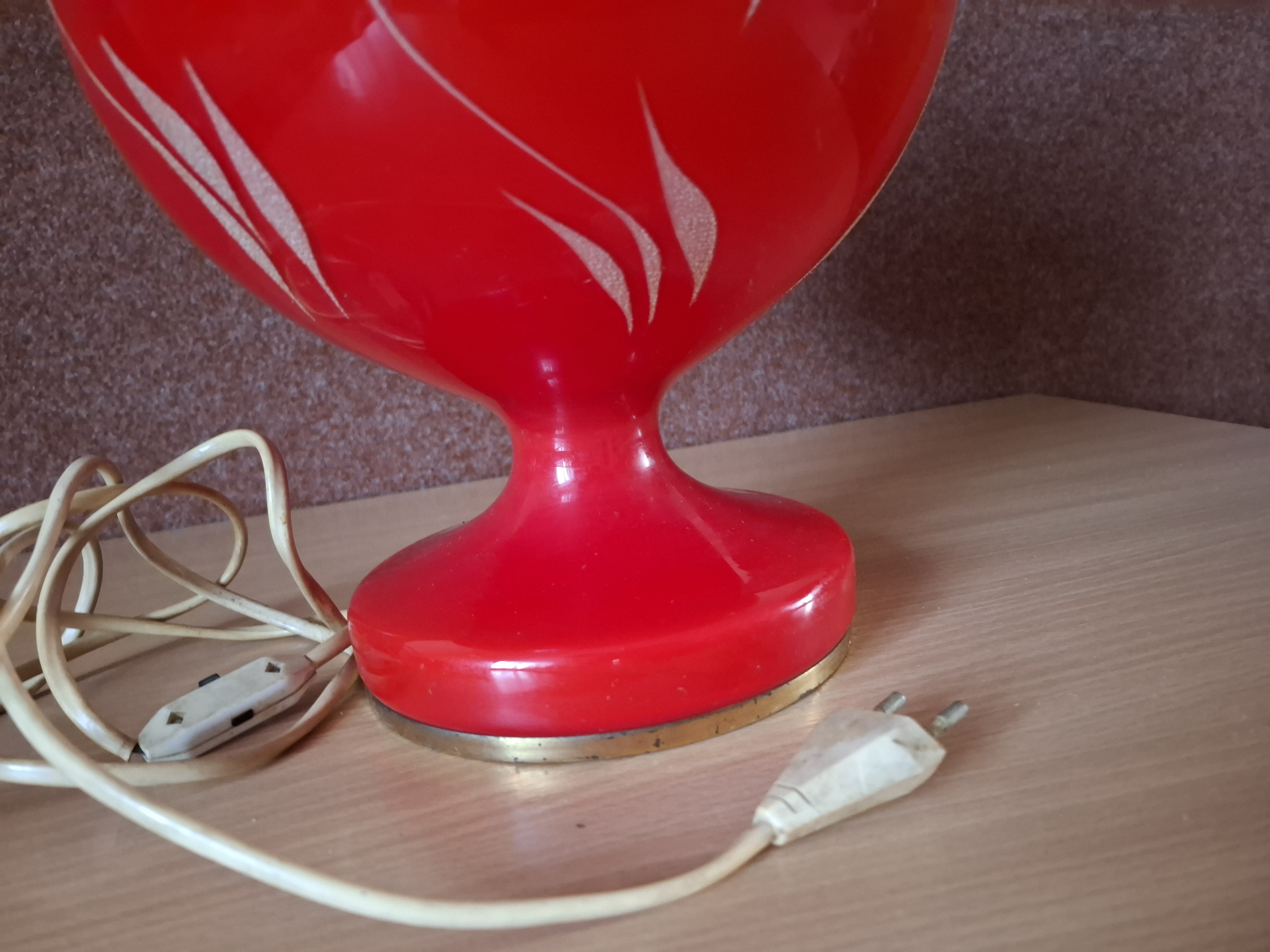 Retro lampa, autorská stolní lampa, Štěpán Tabery, výška 33cm