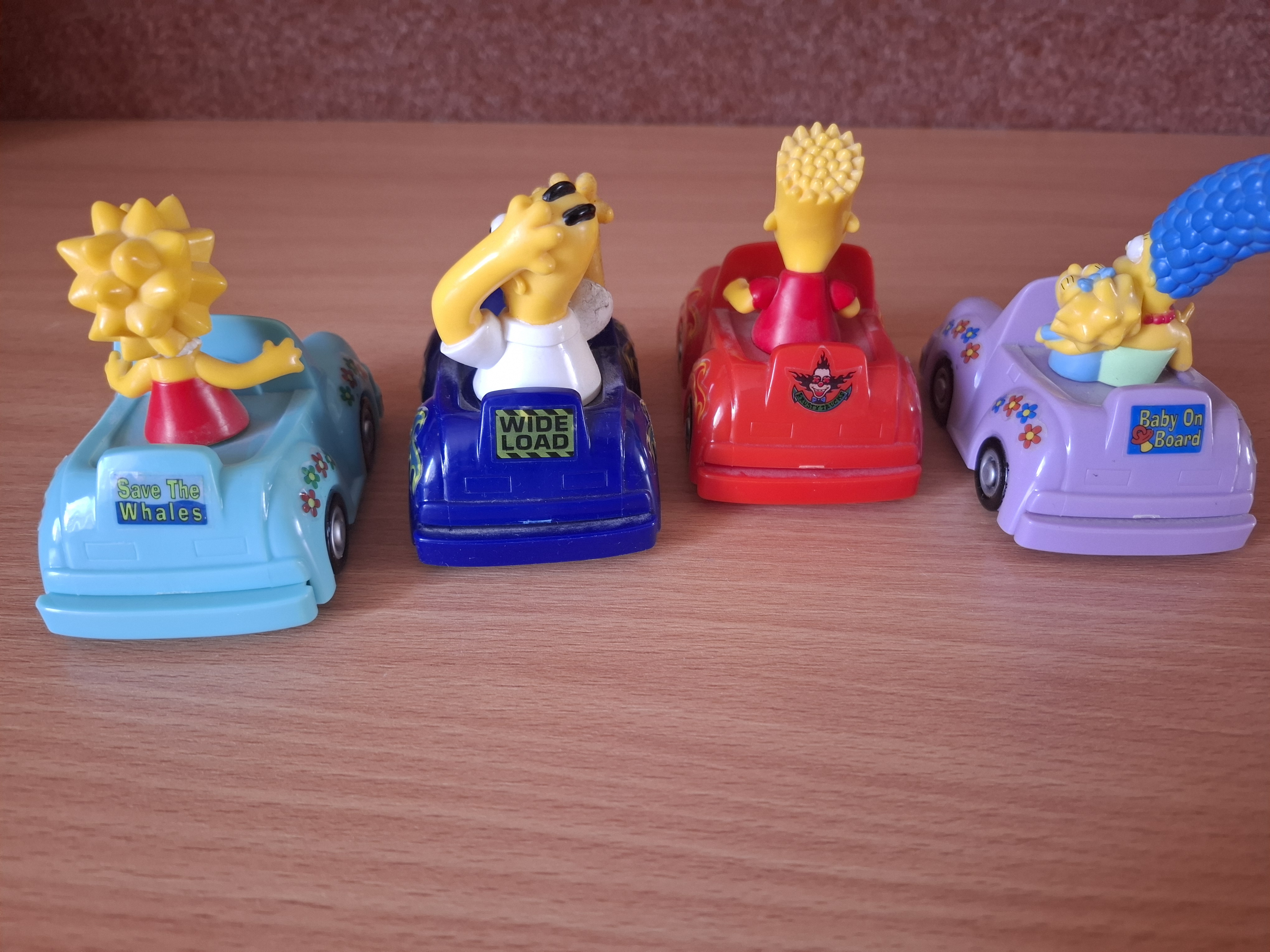 4x auto Simpsons, funkční, cena za vše 