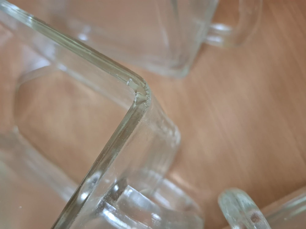 Skleněné dózy na potraviny s uchem, retro dózy do kuchyně 