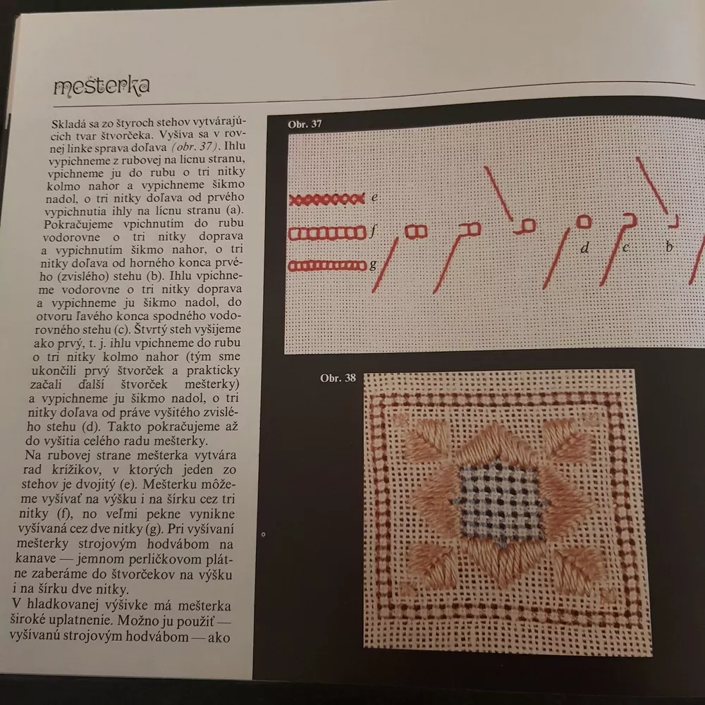 Hladkovaná výšivka,  A. Lichnerová