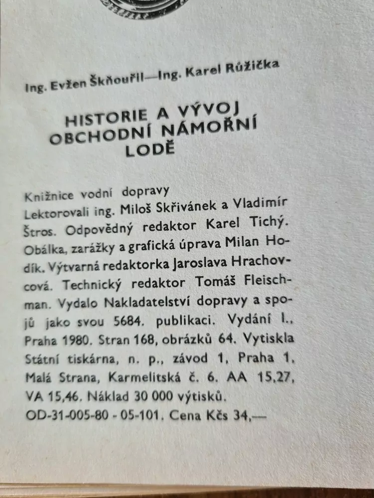 Atlas lodí, Škňouřil a Růžička
