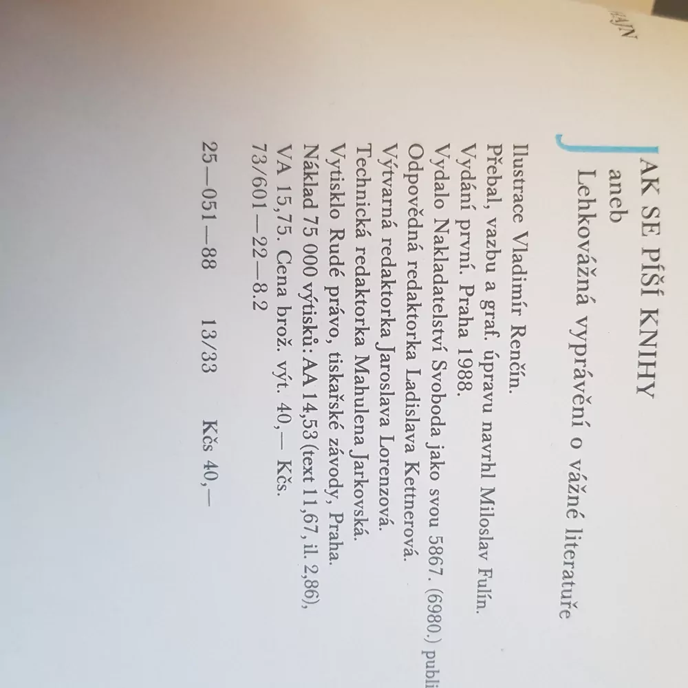 Jak se píší knihy, Petr Hajn