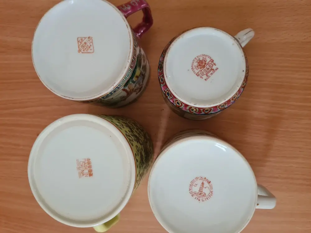 Hrnek, hrníček, 4x asiatika, China 