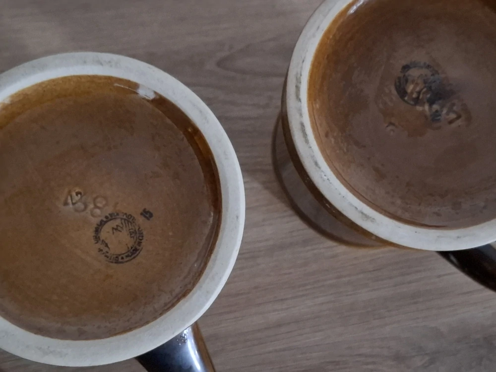 Pivní krygl, korbel, 3x Ditmar Urbach, Ostrava, Opava, Praha 