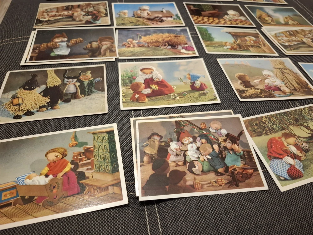 Pohlednice Jiří Trnka, z loutkového filmu Špalíček, 24ks