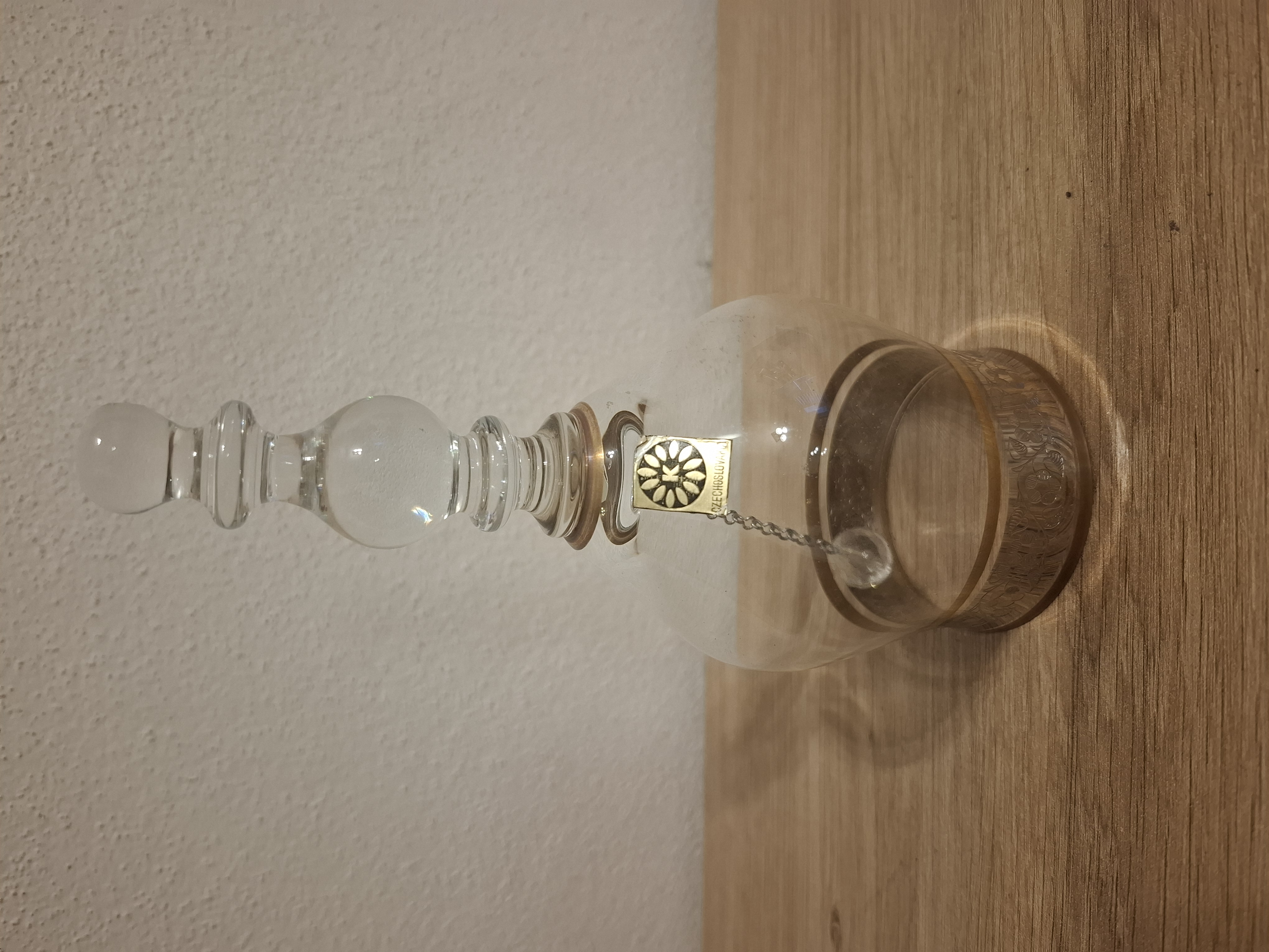 Bílý zvoneček, sklárna Květná Czechoslovakia 