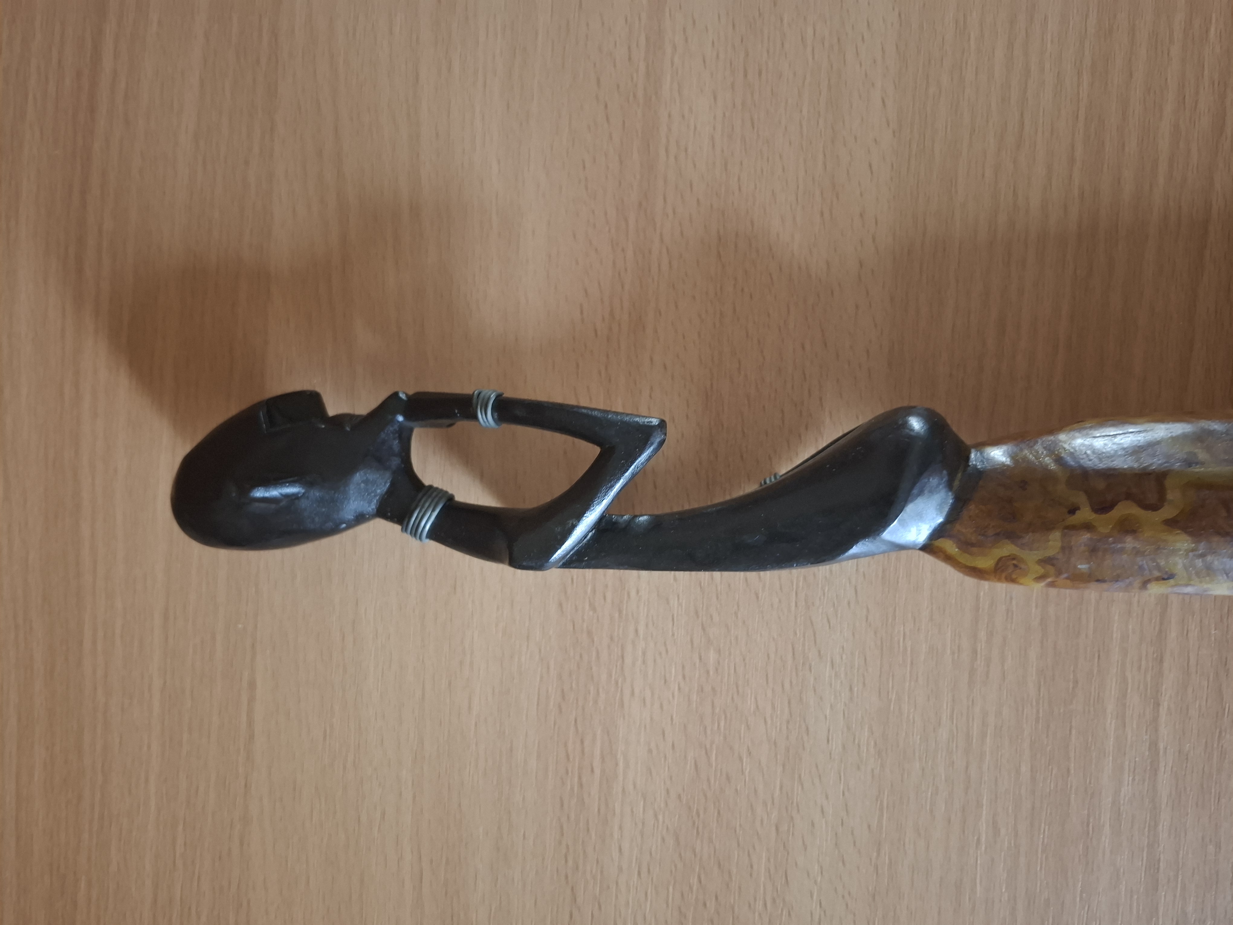 Dřevěná socha, Afrika, muž, výška 49cm