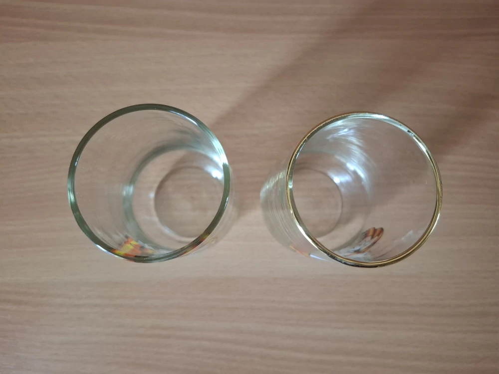 Retro sklenice, Křemílek a Vochomůrka, Večerníček, cena za vše 