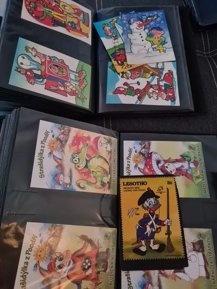 Pohlednice, 500ks, pohádky, Večerníček, dětské, Disney, malované, pohádkové 