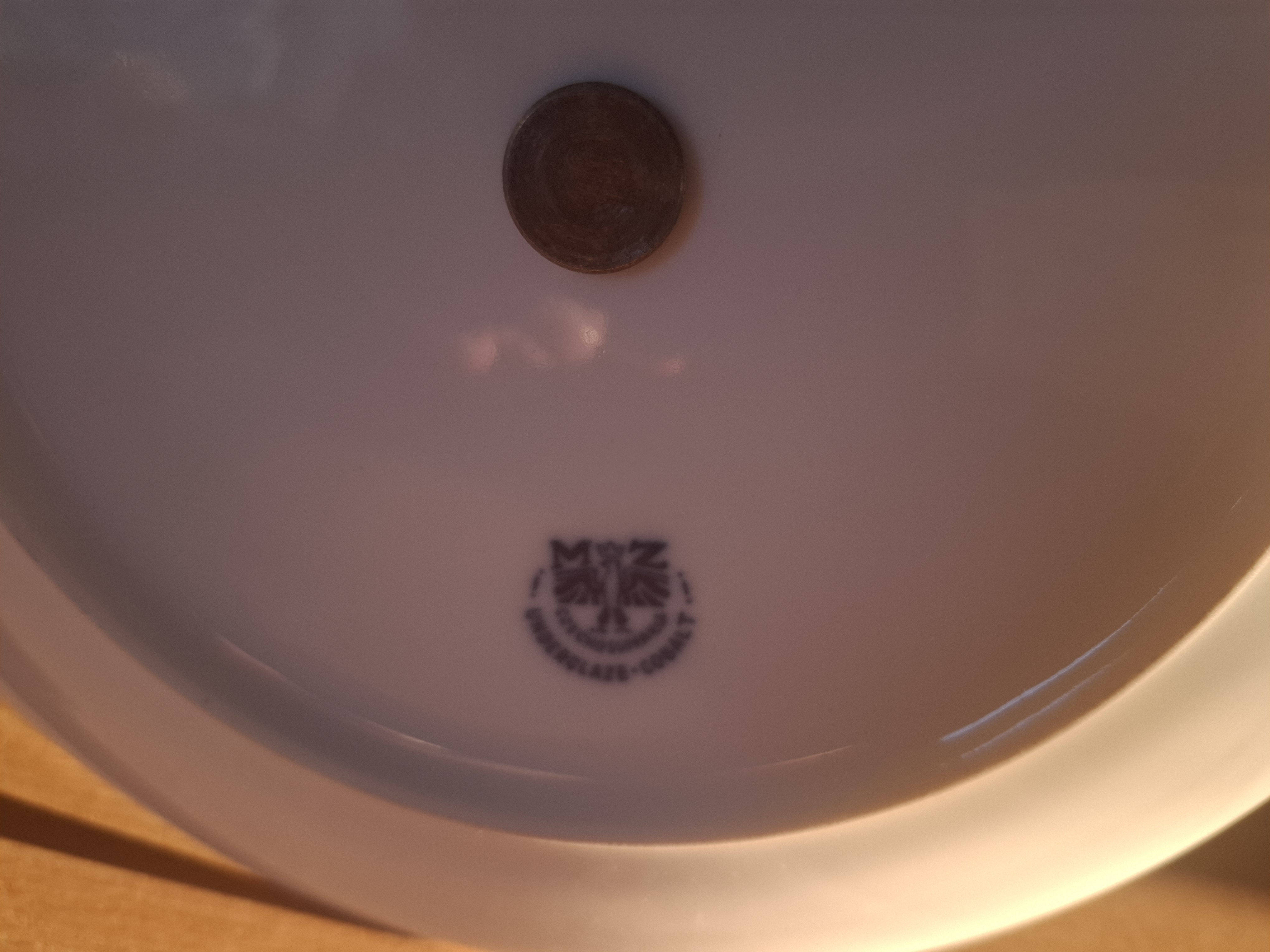 Etažér Tři Grácie, cobalt, MZ Czechoslovakia 