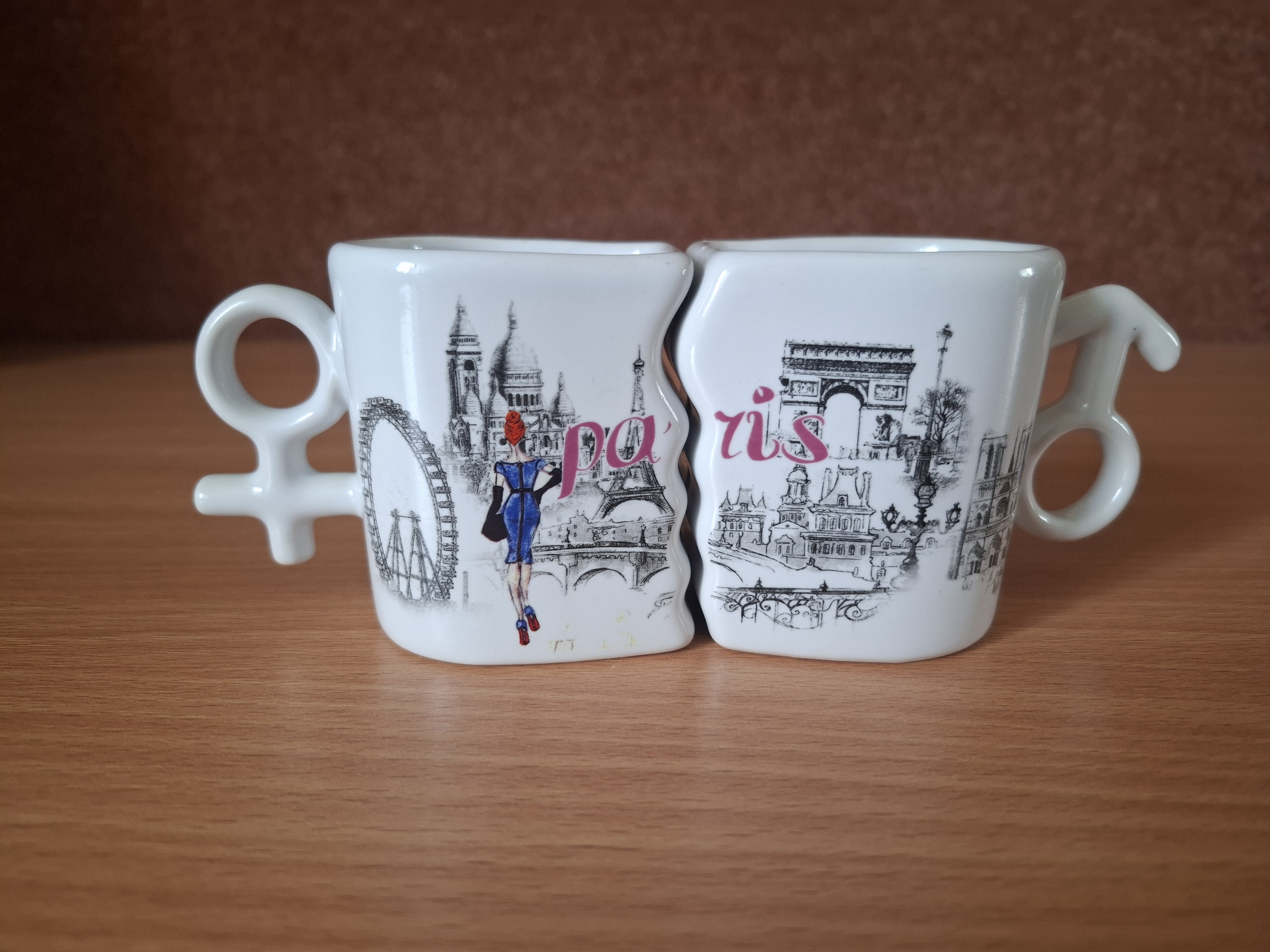 Hrnek, hrníček Paris, ona a on 