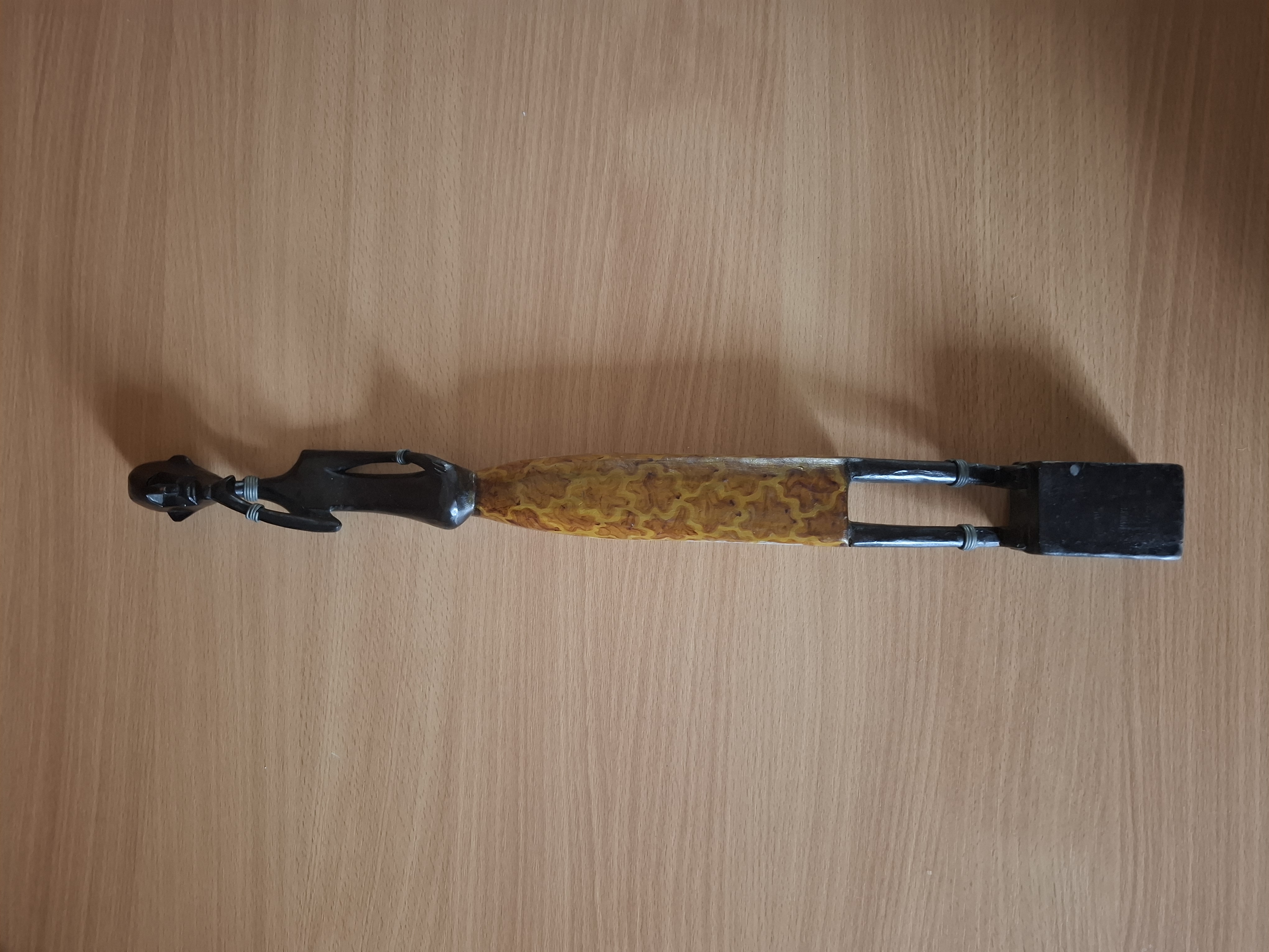 Dřevěná socha, Afrika, muž, výška 49cm