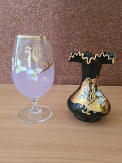 Borské sklo, 2x, cena za vše 