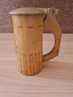 Pivní korbel, vypalovaný motiv Plzeň 