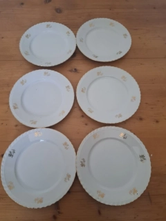 Dezertní talíře, Thun Czechoslovakia, 6ks, průměr 19cm