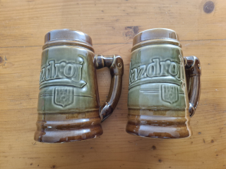 Pivní korbel, půllitr Prazdroj, výška 16,5cm