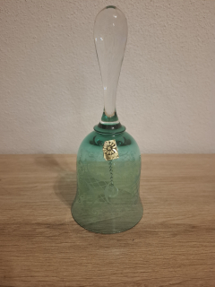 Zelený zvoneček, sklárna Květná Czechoslovakia 