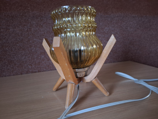 Retro stolní lampička, výška 22,5cm