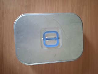 Retro hliníkový box na jídlo, svačinu  řízky