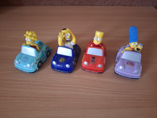 4x auto Simpsons, funkční, cena za vše 