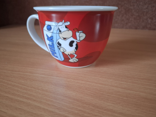 Hrnek, hrníček, kravička, Milka, 2dcl