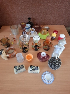 Svícen, svícny, svíčky, mix, cena za vše