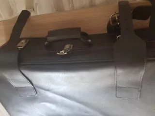 Starý koženkový kufr, TOP STAV ,včetně kličů