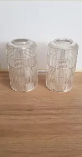 Stínítka na lustr,retro, lisované sklo, výborný stav