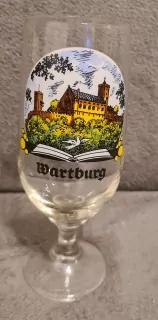 Reklamní sklo, pivní sklenice, Warburg