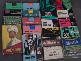 Románové novinky, 19x  kniha, zachovalé 