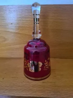 Zvonek, zvoneček, rubínové sklo