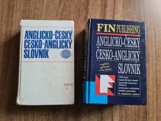 Slovník, 2x AJ/CZ, cena za oba kusy