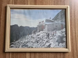 Fotoobraz hory, zasklený, rám 