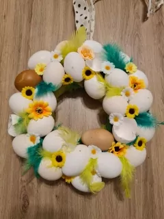 Dekorace, jaro, Velikonoce, věnec, průměr 30cm